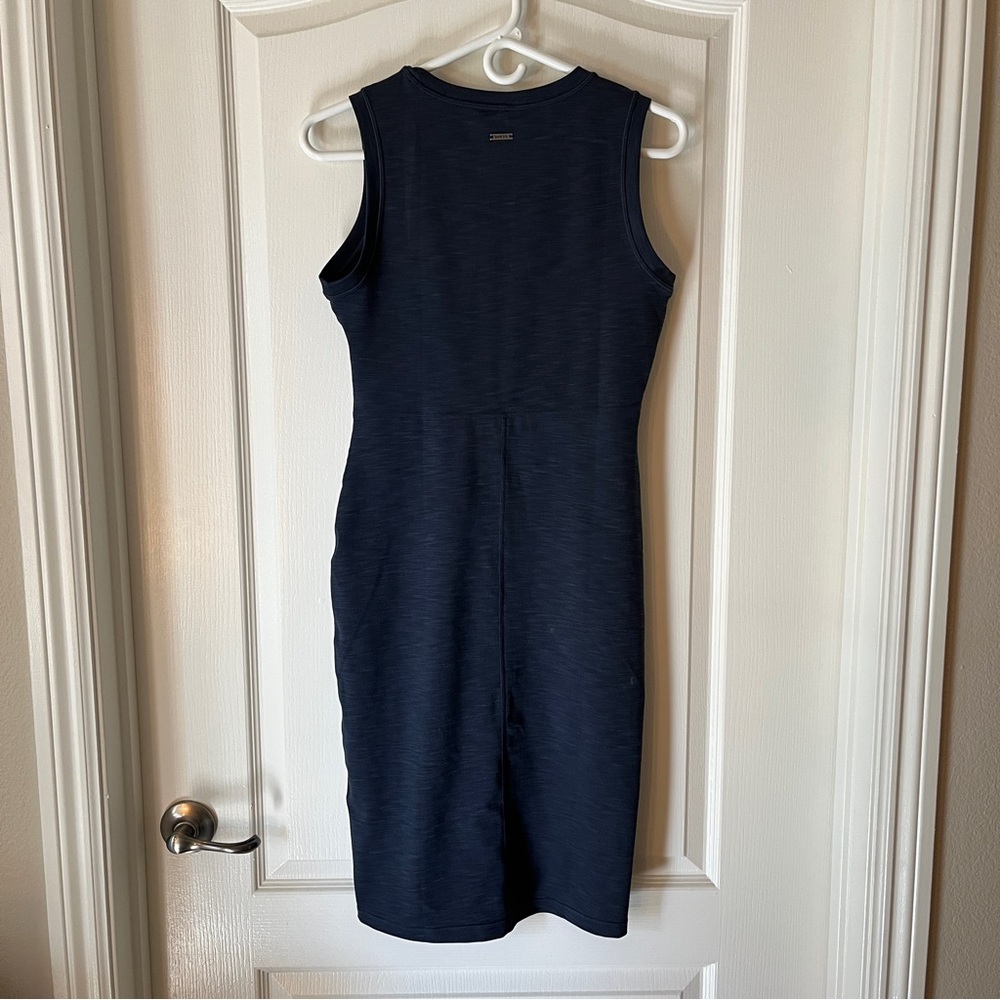 Prana Navy Blue Heathered Becksa Sleeveless Dress